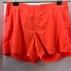 Old Navy Active Orange-Pink Shorts Women's Size XXL Stretchtech Five Pockets